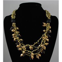 Pearls and Beads 795.00ctw Necklace w/ Metal Lock