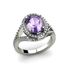 Tanzanite 4.08 ctw & Diamond Ring 14kt W/Y  Gold