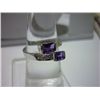 Image 1 : 12.00 CTW Ametyst 4*6 Octagonal RING .924 STERLING SILV