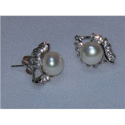 ELITE WHITE PEARL CZ SILVER