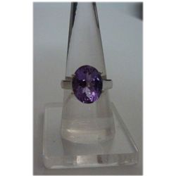 32.00 ctw Amethyst Oval RING .924 STERLING SILVER