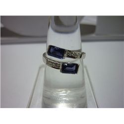 12.00 ctw Iyolite 4*6 Octagonal RING .924 STERLING SILV