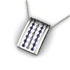 Image 1 : Genuine 1.02 ctw Tanzanite Diamond Pendant 14k