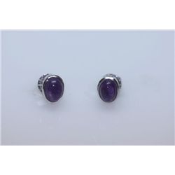 15.00 CTW AMETHYST EARRING .925 STERLING SILVER