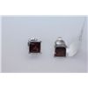 Image 1 : 17.25 CTW GARNET EARRING .925 STERLING SILVER