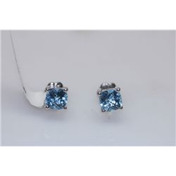 15.00 CTW BLUE TOPAZ EARRING .925 STERLING SILVER