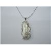 Image 1 : WHITE KISHI PEARL PENDANT SILVER NECKLACE; METAL: SILVE