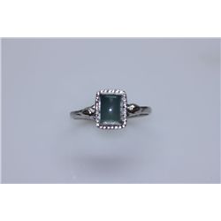 9.65 CTW CALZEDONIA RING .925 STERLING SILVER