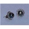 Image 1 : BLACK PEARL WITH CZ ROUND SILVER