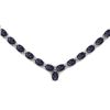 Image 1 : NATURAL 22.00 CTW SAPPHIRE NECKLACE .925 STERLING SILV