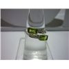 Image 1 : 12.00 ctw Peroidot 4*6 Octagonal RING .924 STERLING SIL