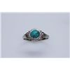 Image 1 : 11.85 CTW TURQUOISE RING .925 STERLING SILVER