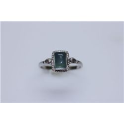 10.00 CTW CALZEDONIA RING .925 STERLING SILVER