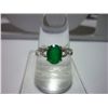 Image 1 : 12.00 ctw Green Onyx RING .924 STERLING SILVER