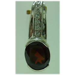 16.00 CTW Garnet PENDANT .925 STERLING SILVER
