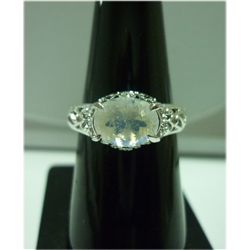 17.00 ctw RAINBOW RING .924 STERLING SILVER