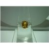 Image 1 : 12.00 ctw CITIRINE RING .924 STERLING SILVER