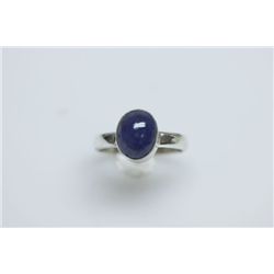 NATURAL 1G.50 CTW TANZANITE  OVAL CUT RING .925 STERLIN