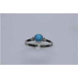 6.30 CTW TURQUOISE RING .925 STERLING SILVER