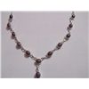 Image 1 : 85.80 CTW RUBY NECKLACE .925 STERLING SILVER