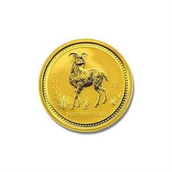 Australian Lunar Gold Quarter Ounce Gold 2003 Goat