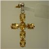 Image 1 : 14.50 CTW CITRINE PENDANT .925 STERLING SILVER