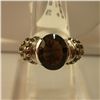 Image 1 : 31.00 CTW RING SMOKEY TOPAZ .925 STERLING SILVER