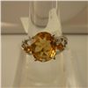 Image 1 : 22.00 CTW CITRINE RING .925 STERLING SILVER