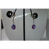 Image 1 : 21.00 CTW AMETHYST EARRING .925 STERLING SILVER