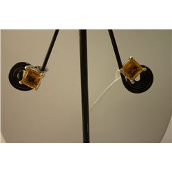 22.50 CTW AMETHYST EARRING .925 STERLING SILVER