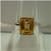 Image 1 : 15.50 CTW CITRINE RING .925 STERLING SILVER