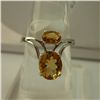 Image 1 : 12.75 CTW CITRINE RING .925 STERLING SILVER