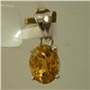 Image 1 : 6.25 CTW CITRINE PENDANT .925 STERLING SILVER