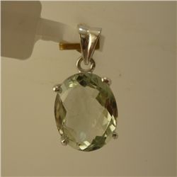 14.25 CTW AMETHYST PENDANT .925 STERLING SILVER