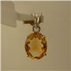 Image 1 : 7.75 CTW CITRINE PENDANT .925 STERLING SILVER