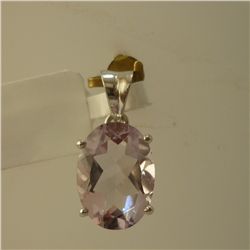10.75 CTW AMETHYST PENDANT .925 STERLING SILVER