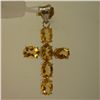 Image 1 : 15.25 CTW CITRINE PENDANT .925 STERLING SILVER