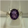 Image 1 : 19.50 CTW AMETHYST RING .925 STERLING SILVER