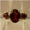 Image 1 : 27.25 CTW GARNET RING .925 STERLING SILVER