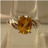 Image 1 : 13.00 CTW CITRINE RING .925 STERLING SILVER