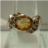 Image 1 : 20.25 CTW CITRINE RING .925 STERLING SILVER