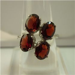 22.00 CTW  SEMI PRECIOUS RING .925 STERLING SILVER