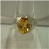 Image 1 : 27.00 CTW CITRINE RING .925 STERLING SILVER