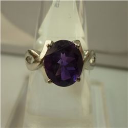 24.50  CTW BLUE TOPAZ RING .925 STERLING SILVER