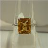 Image 1 : 15.00 CTW CITRINE RING .925 STERLING SILVER
