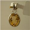 Image 1 : 8.25 CTW CITRINE PENDANT .925 STERLING SILVER