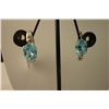 Image 1 : 21.00 CTW BLUE TOPAZ EARRING .925 STERLING SILVER