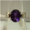 Image 1 : 24.25  CTW AMETHYST RING .925 STERLING SILVER