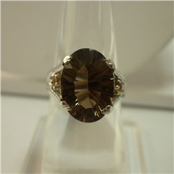 27.25 CTW  SEMI PRECIOUS RING .925 STERLING SILVER