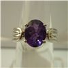 Image 1 : 24.50  CTW AMETHYST RING .925 STERLING SILVER